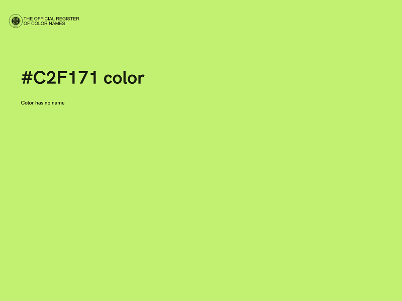 #C2F171 color image