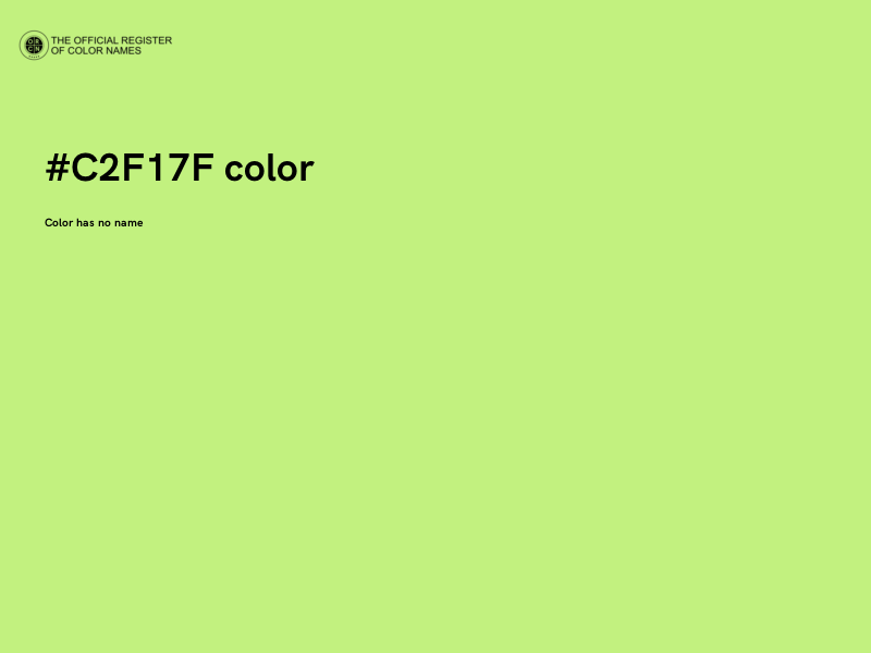 #C2F17F color image