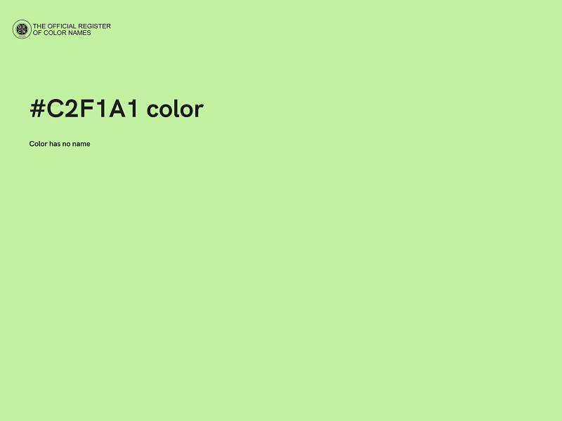 #C2F1A1 color image