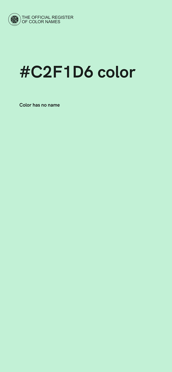 #C2F1D6 color image