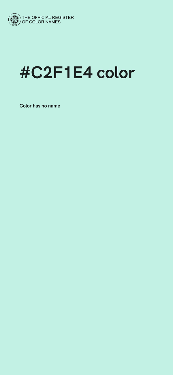 #C2F1E4 color image