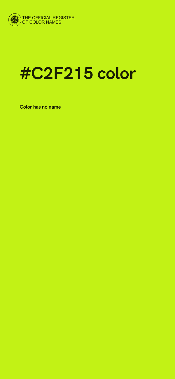 #C2F215 color image