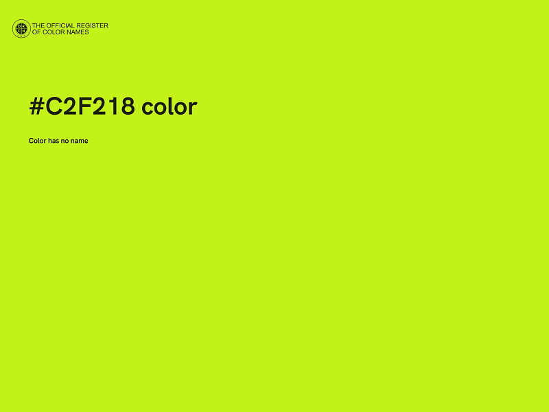 #C2F218 color image