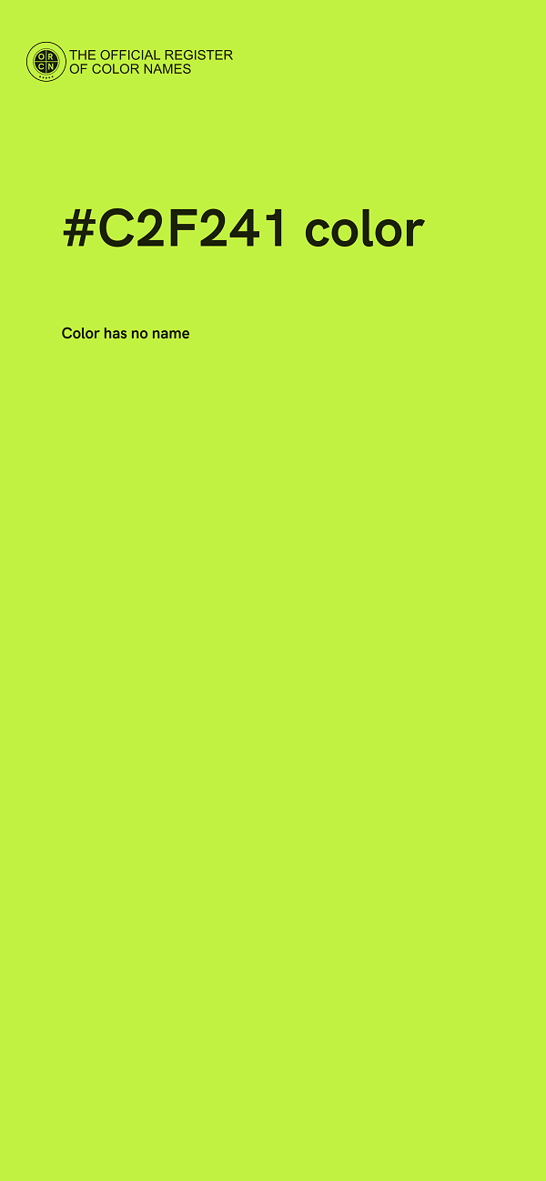 #C2F241 color image