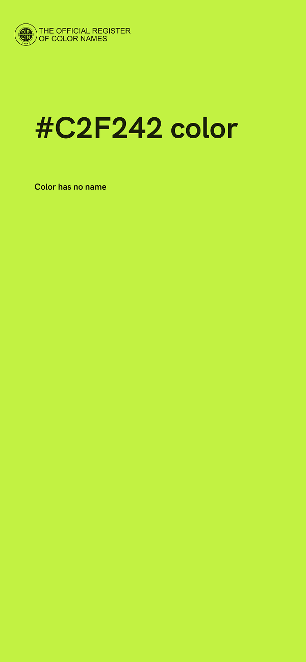 #C2F242 color image