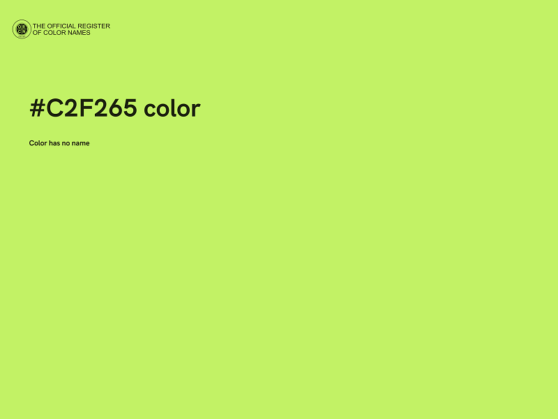 #C2F265 color image