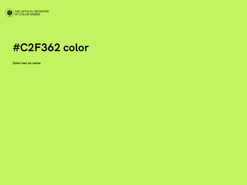 #C2F362 color image