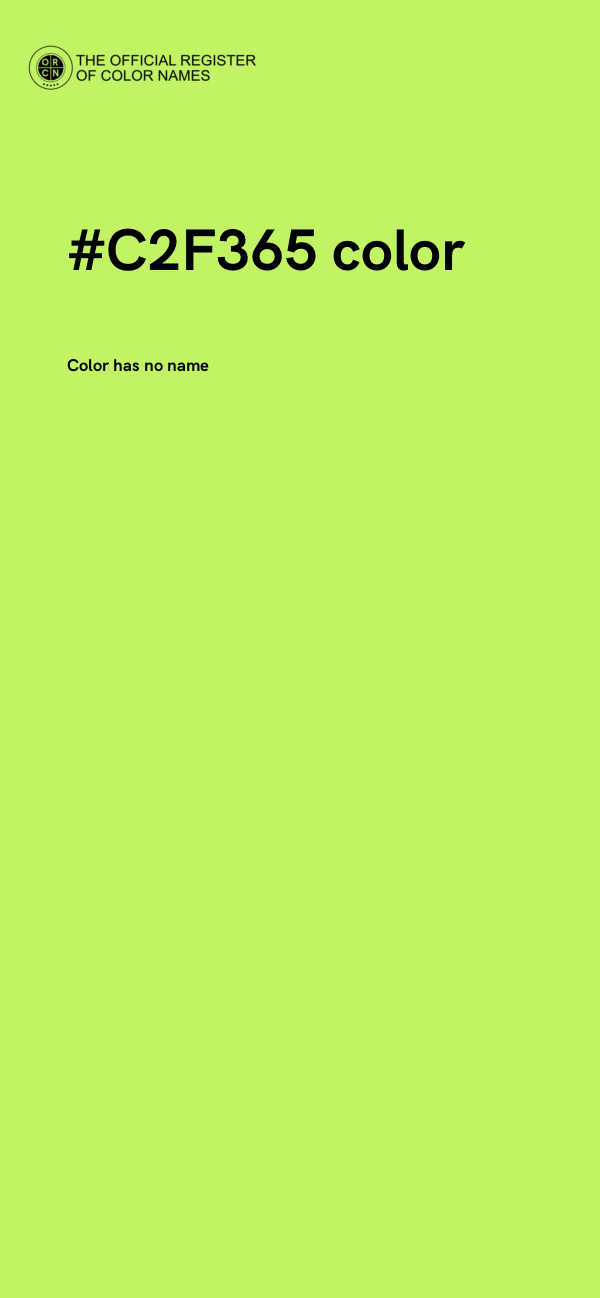 #C2F365 color image