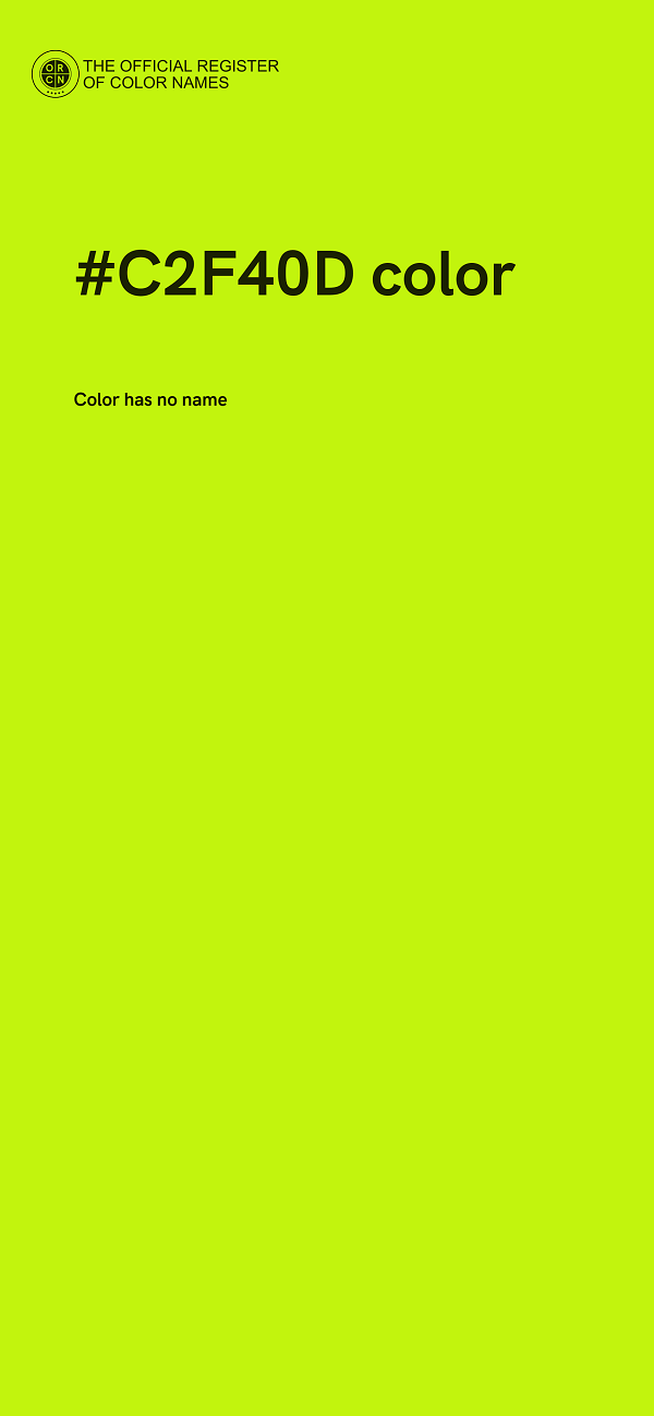 #C2F40D color image