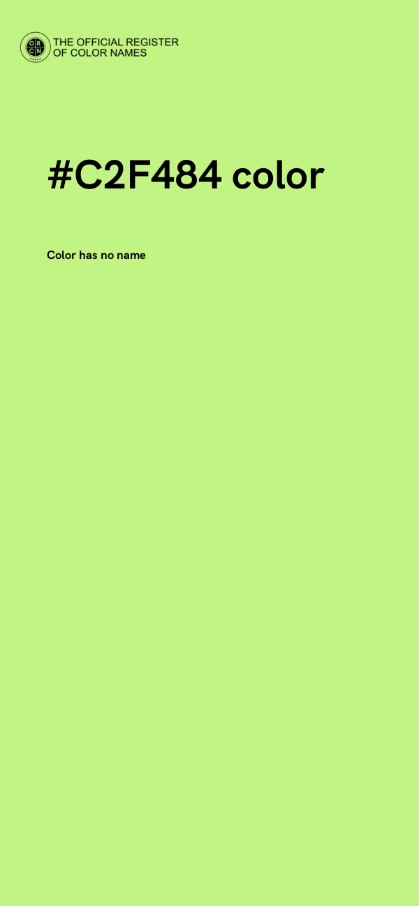 #C2F484 color image