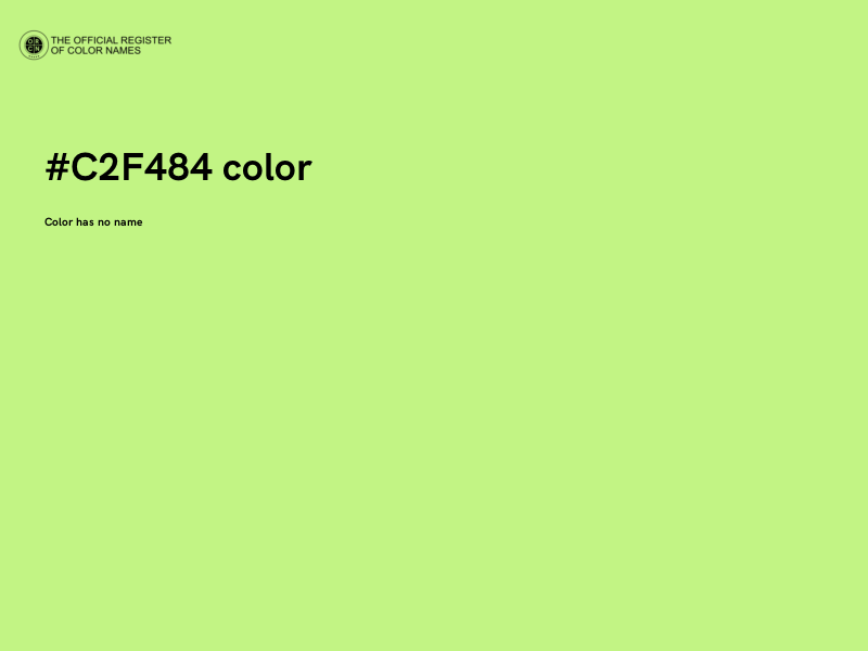 #C2F484 color image