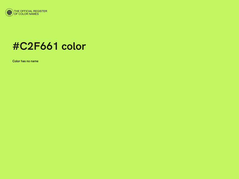 #C2F661 color image