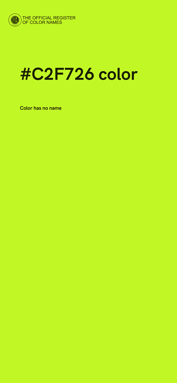 #C2F726 color image