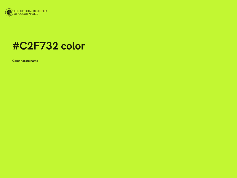 #C2F732 color image