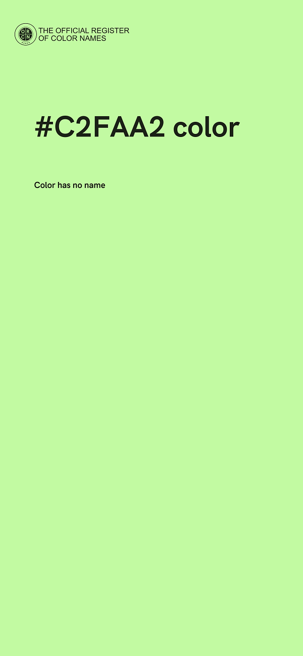 #C2FAA2 color image
