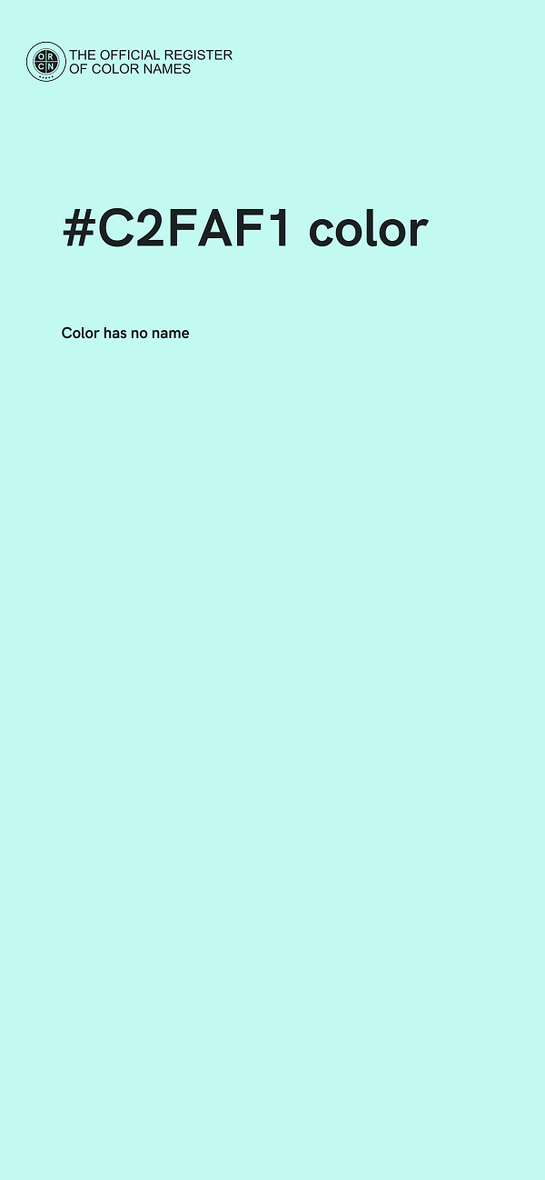 #C2FAF1 color image