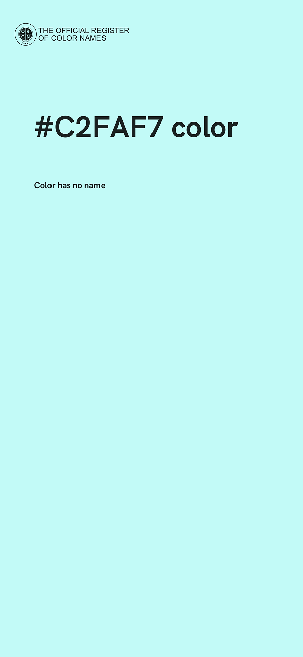 #C2FAF7 color image