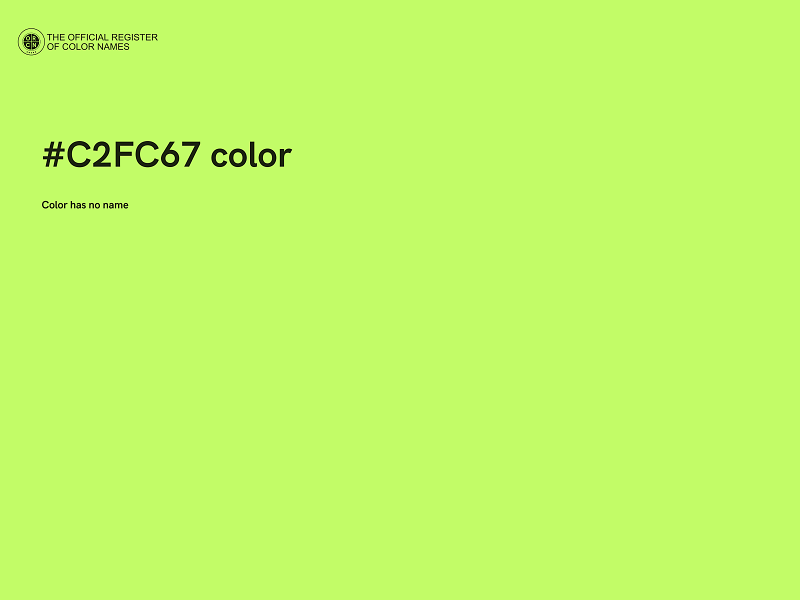 #C2FC67 color image