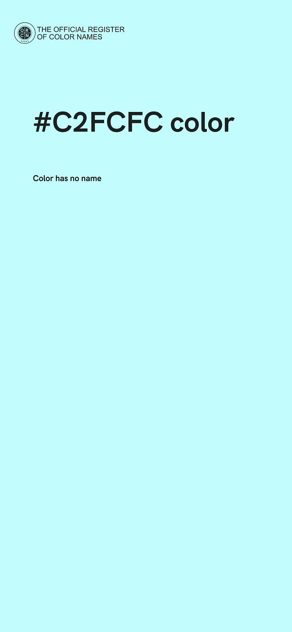 #C2FCFC color image