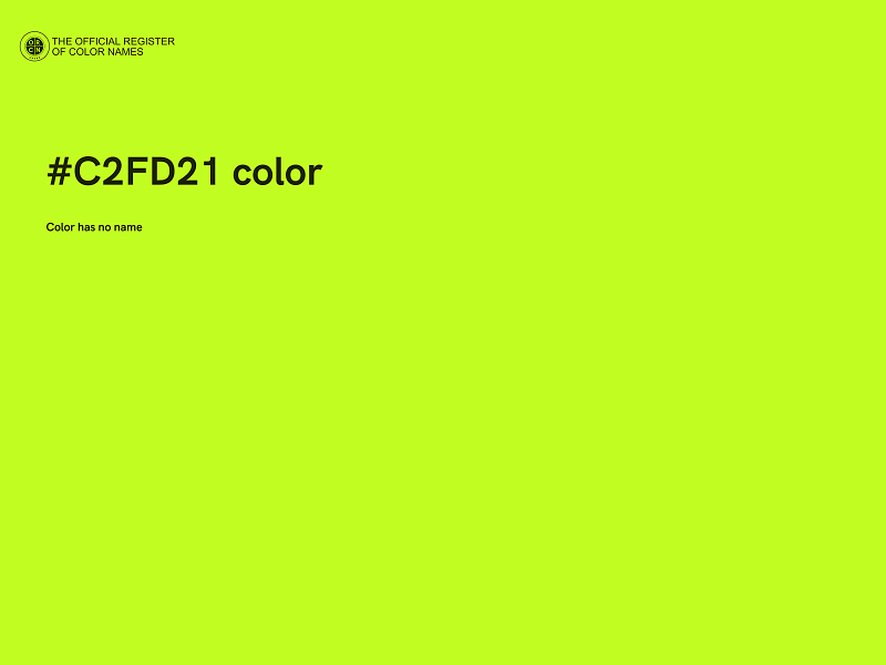 #C2FD21 color image