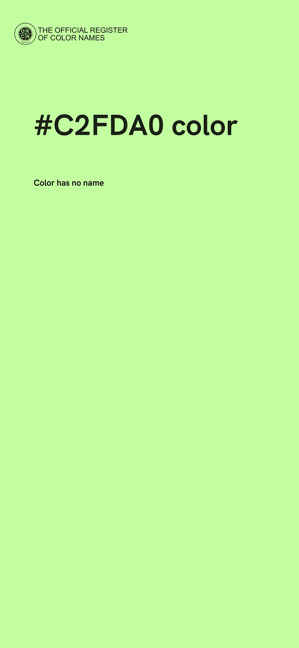 #C2FDA0 color image