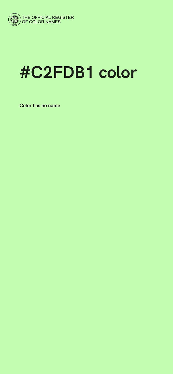 #C2FDB1 color image