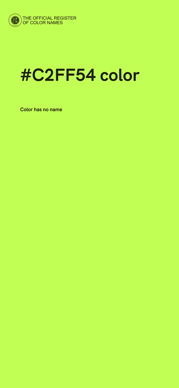 #C2FF54 color image