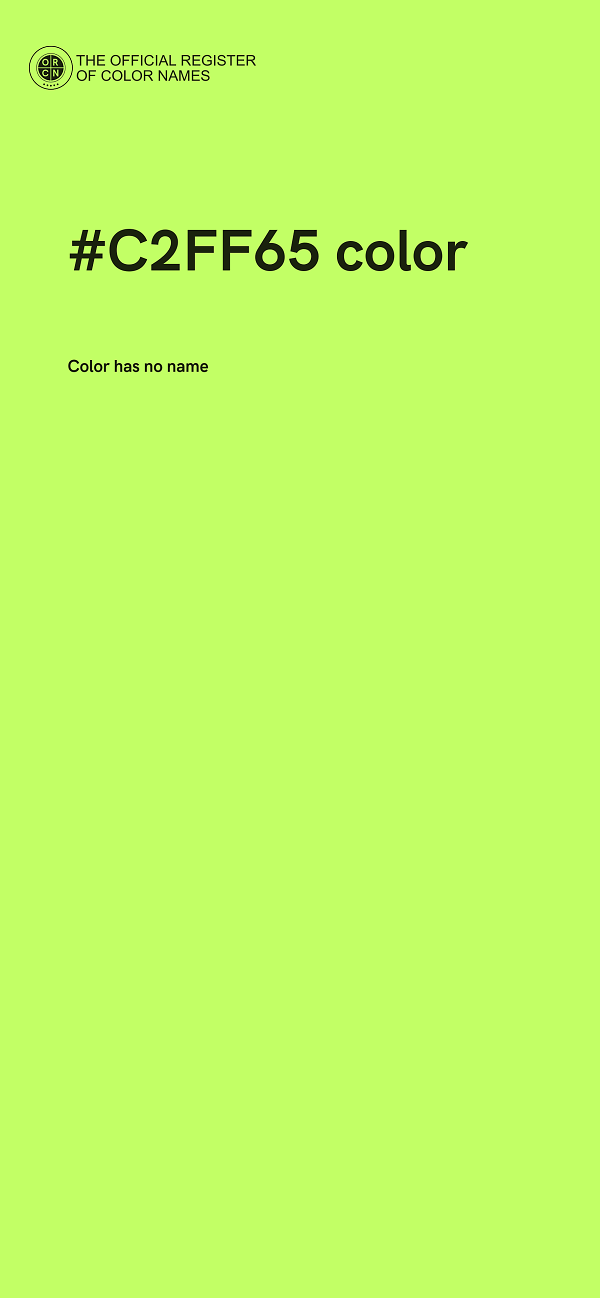 #C2FF65 color image