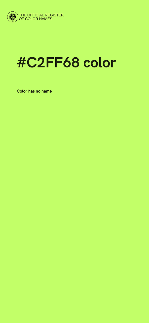 #C2FF68 color image