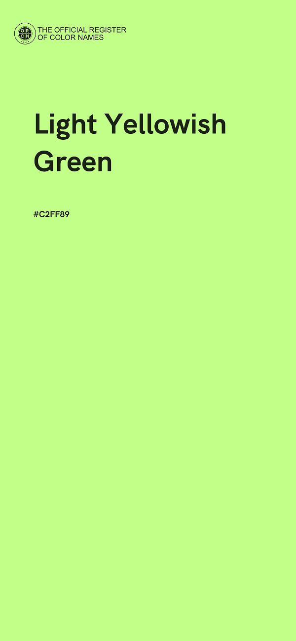 #C2FF89 - Light Yellowish Green color image