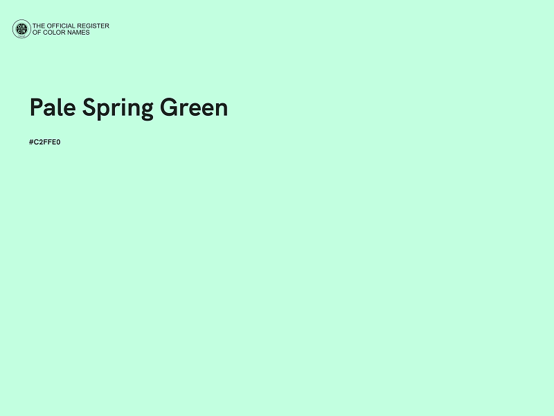 #C2FFE0 - Pale Spring Green color image