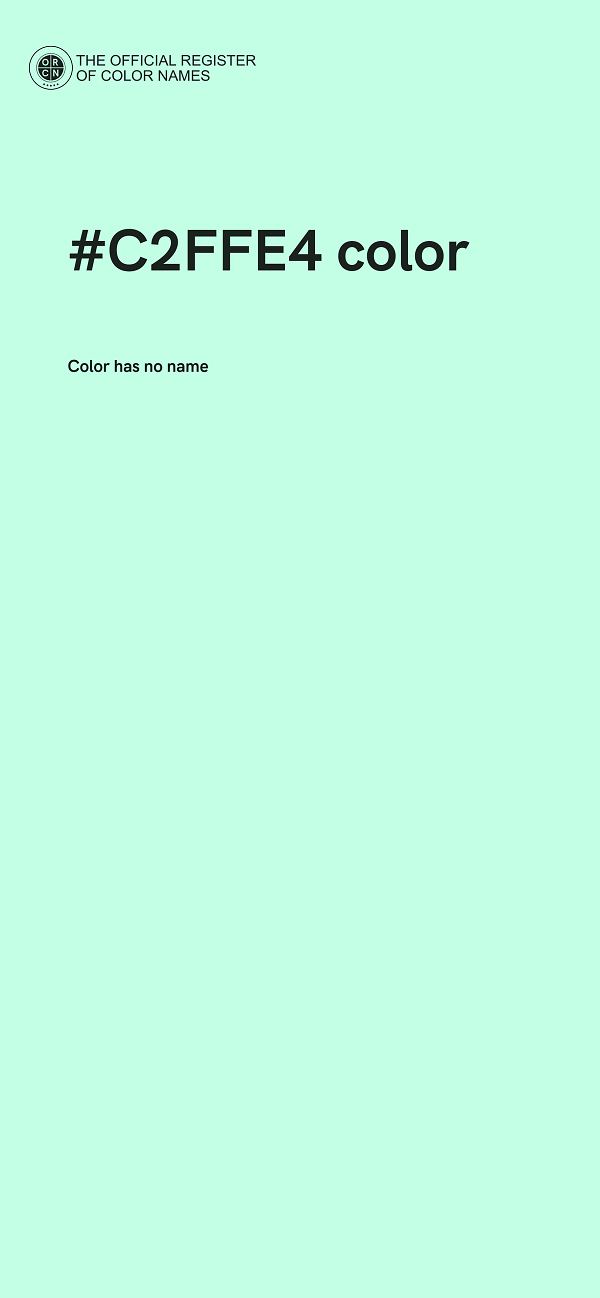 #C2FFE4 color image