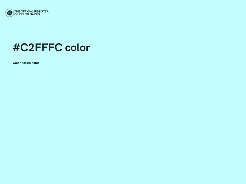#C2FFFC color image