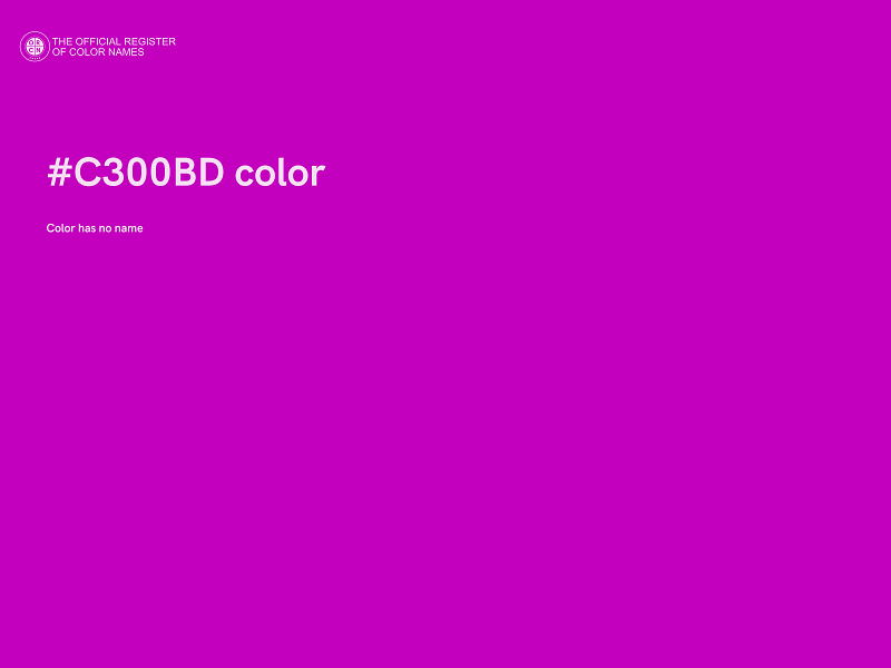 #C300BD color image