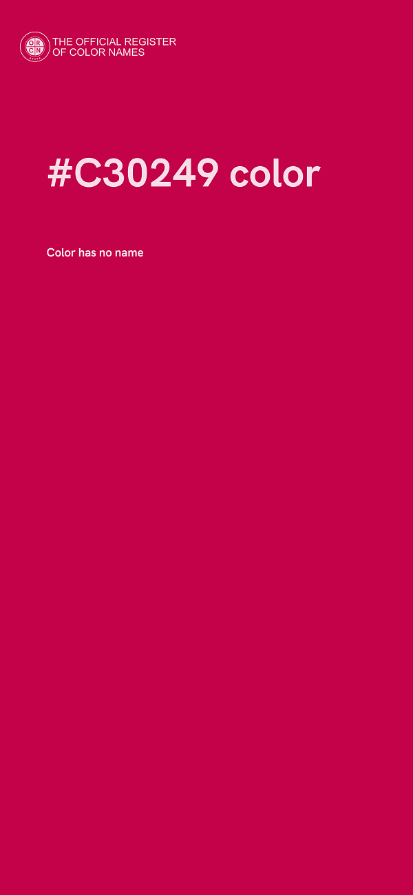 #C30249 color image