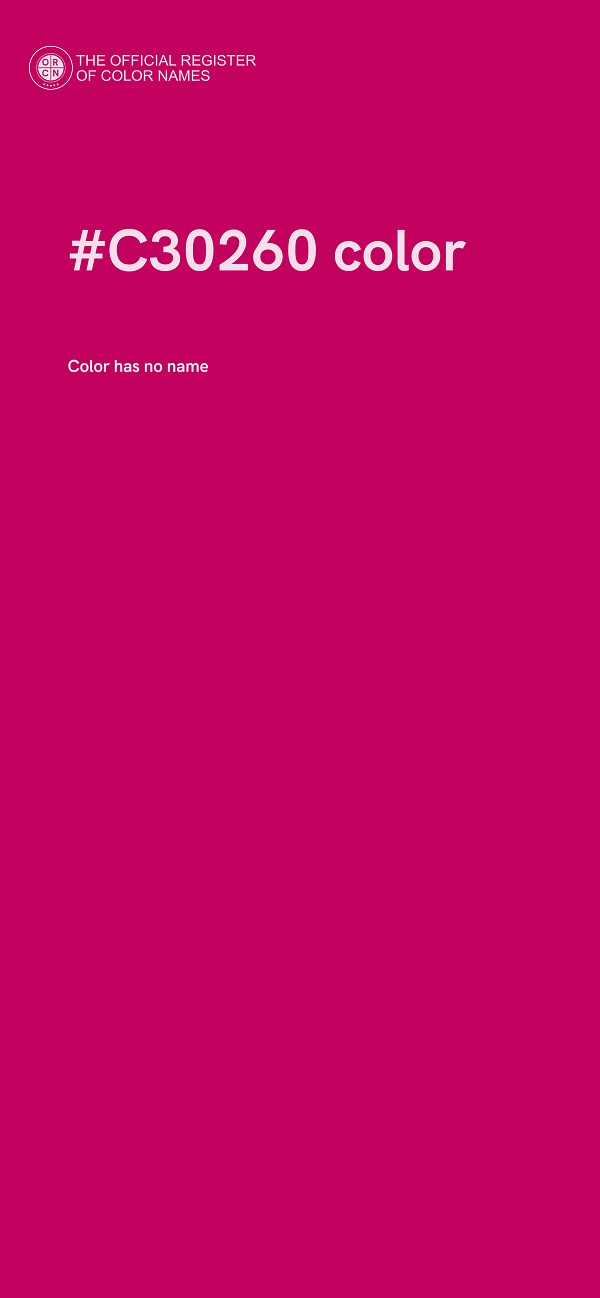 #C30260 color image