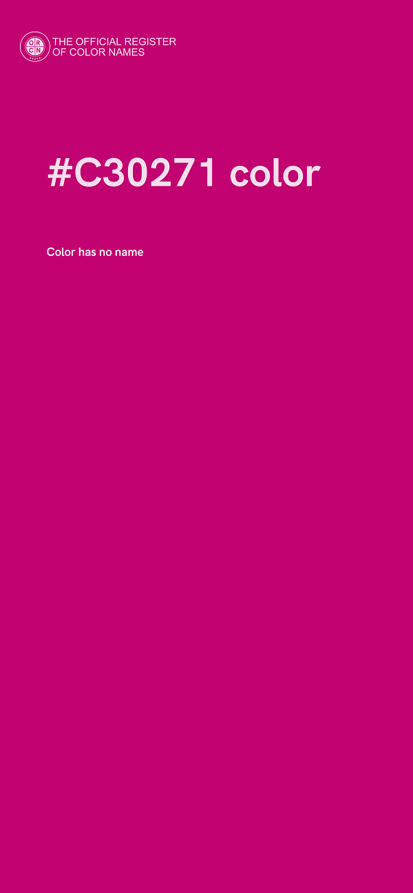 #C30271 color image