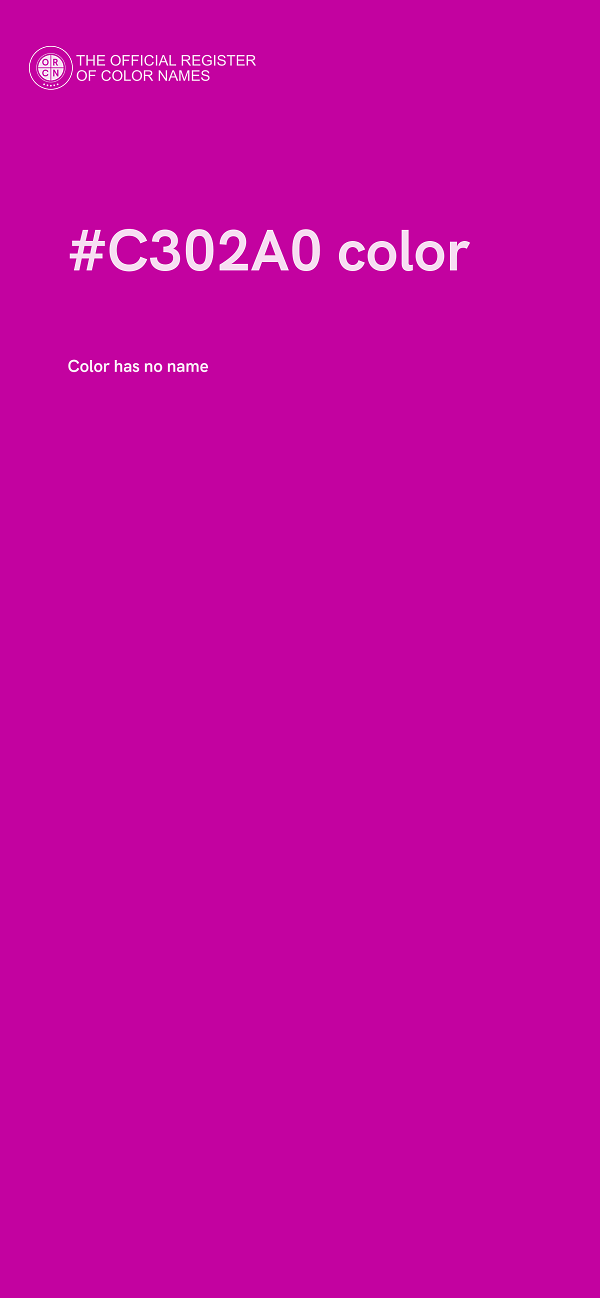 #C302A0 color image