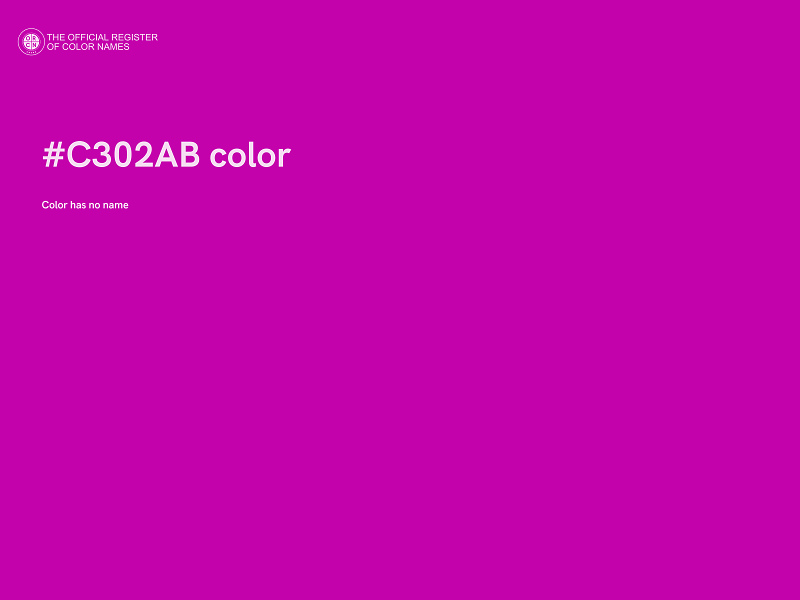 #C302AB color image