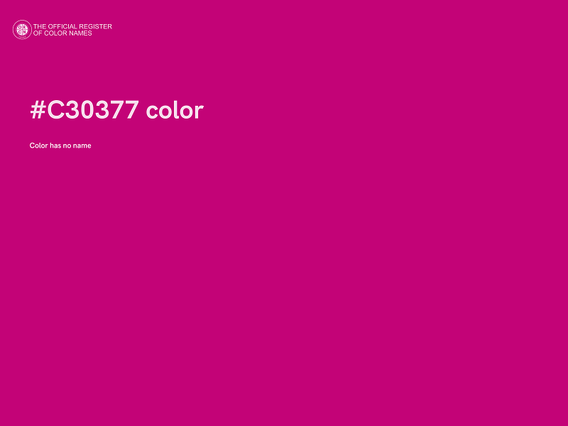 #C30377 color image