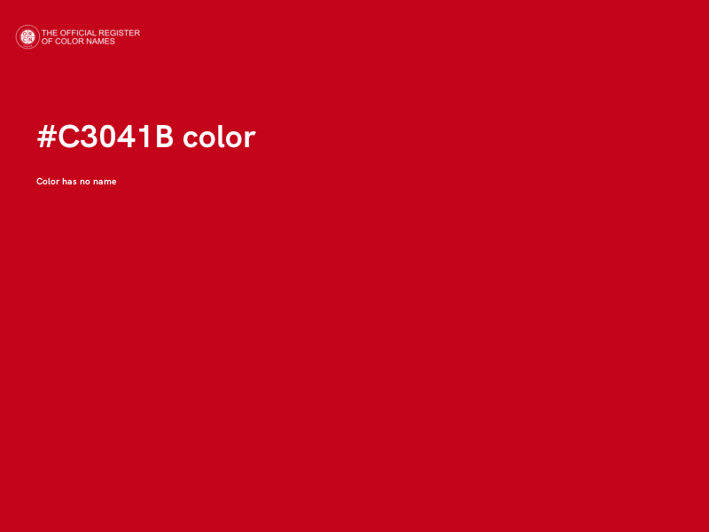 #C3041B color image