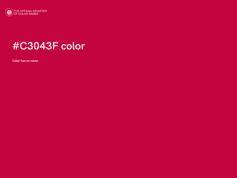 #C3043F color image