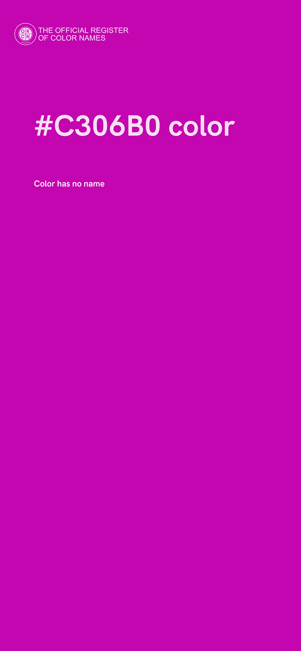 #C306B0 color image