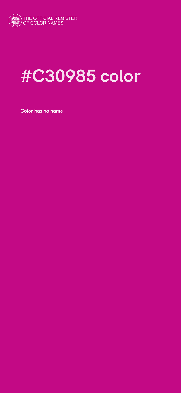 #C30985 color image