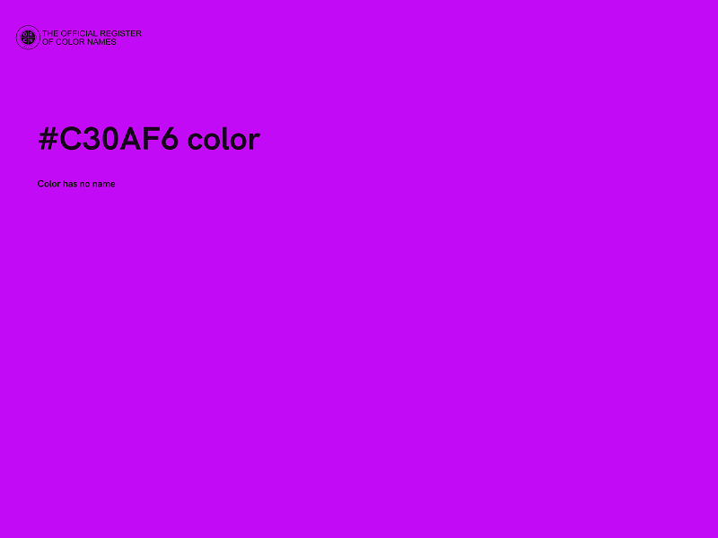 #C30AF6 color image