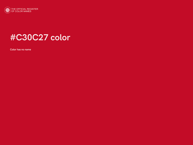 #C30C27 color image