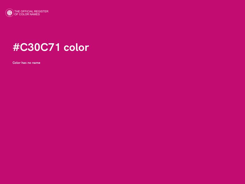 #C30C71 color image