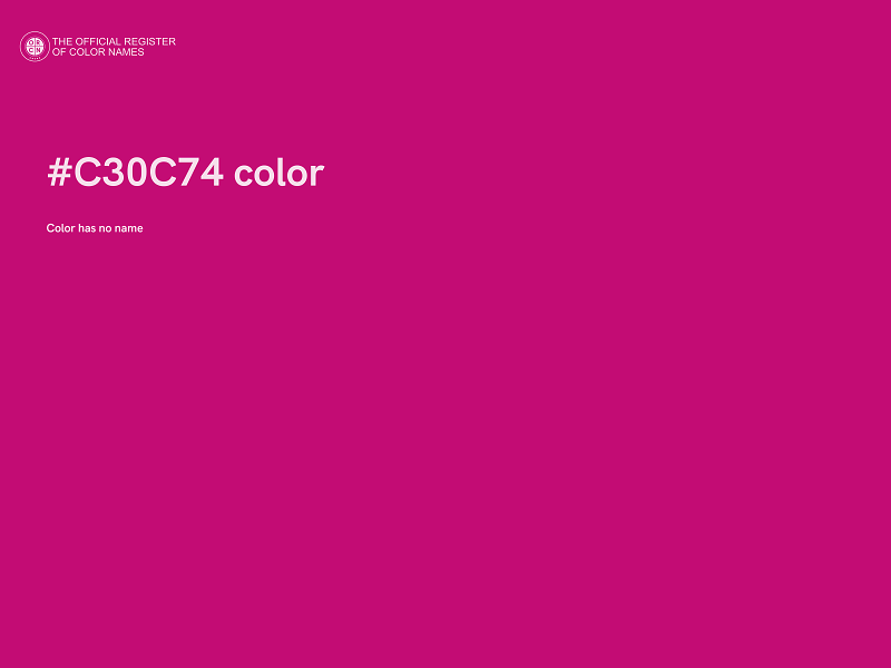 #C30C74 color image