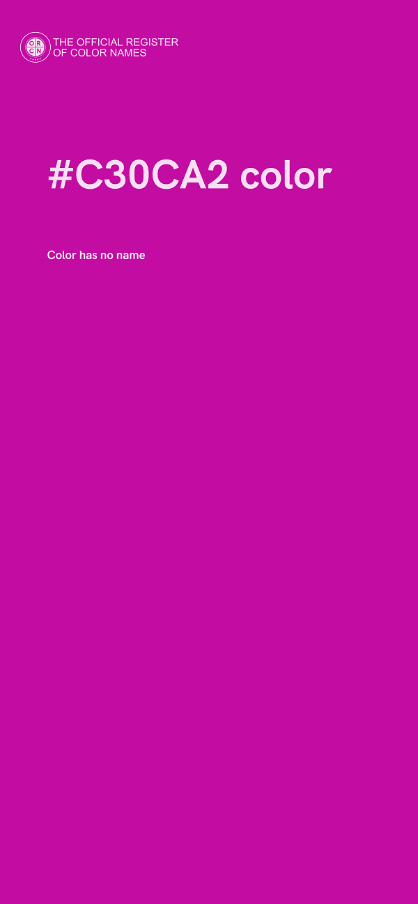 #C30CA2 color image