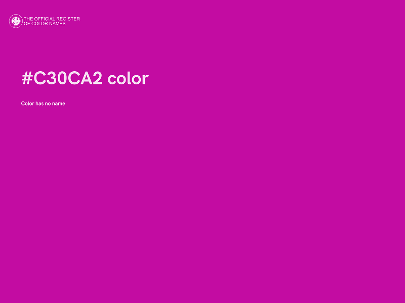 #C30CA2 color image